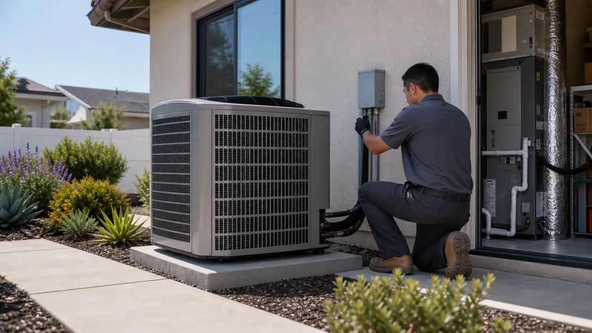 New Carrier heat pump installed on a Glendale home